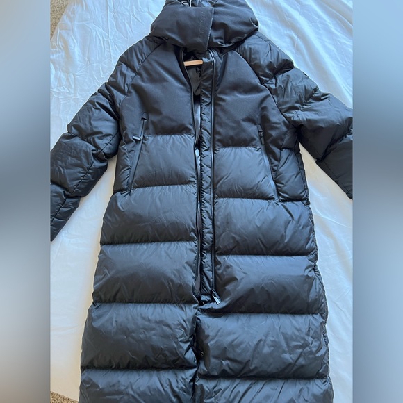 NWT Heliotrope Water Repellent 750-Fill-Power Down Coat with Removable Hood - Picture 8 of 16